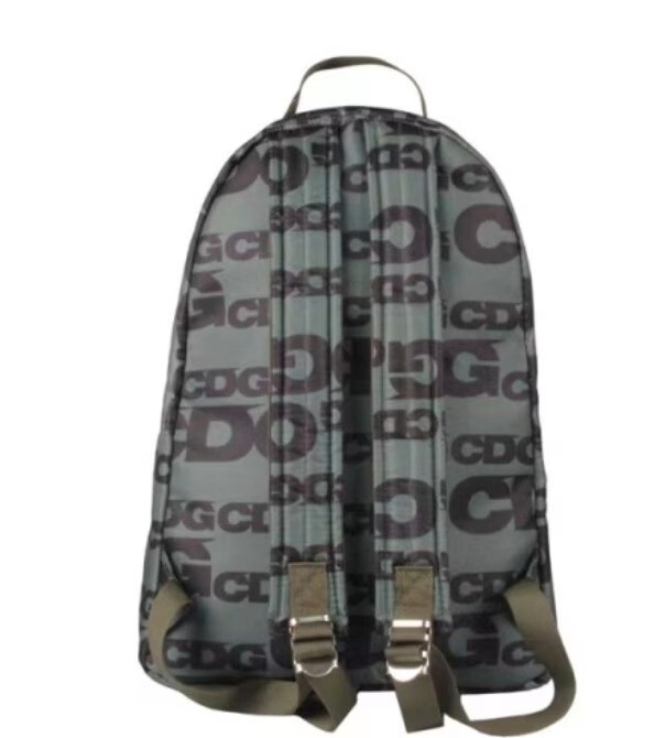 cdg grey nylon backpack