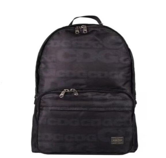 cdg noir nylon backpack black