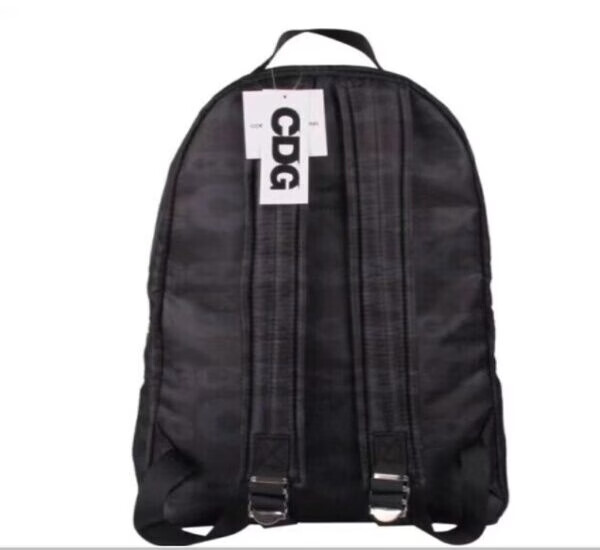 cdg noir nylon backpack black