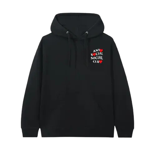 assc x comme des garcons black hoodie
