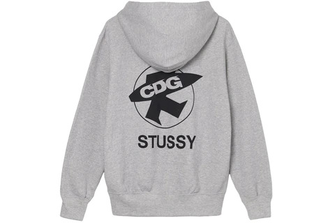 comme des garcons x stussy hoodie