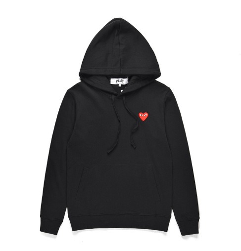 play pullover hoodie black cdg