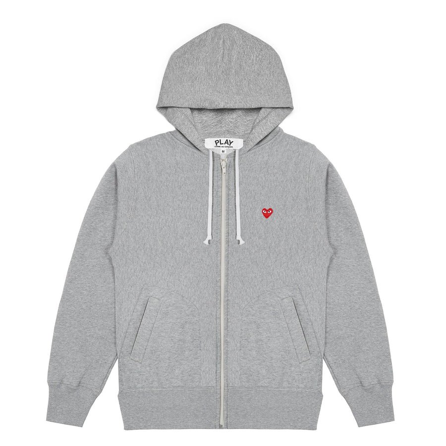 play small emblem zip hoodie cdg