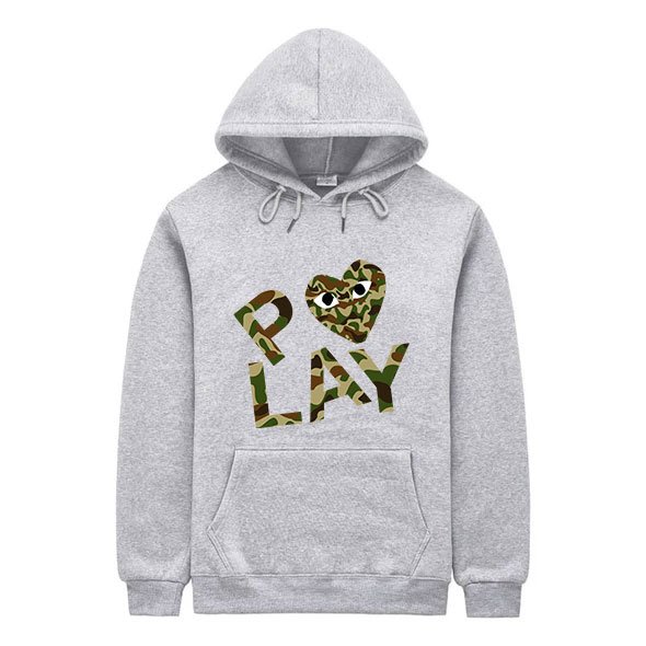 new comme de garcons play camo hoodie
