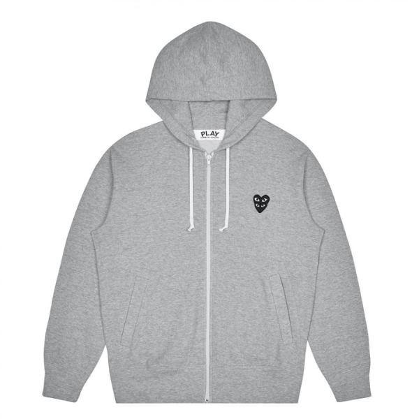 play zip hoodie with black family heart