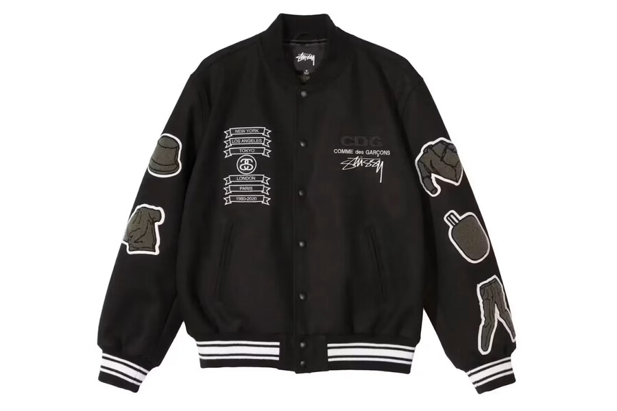 cdg x stussy jacket