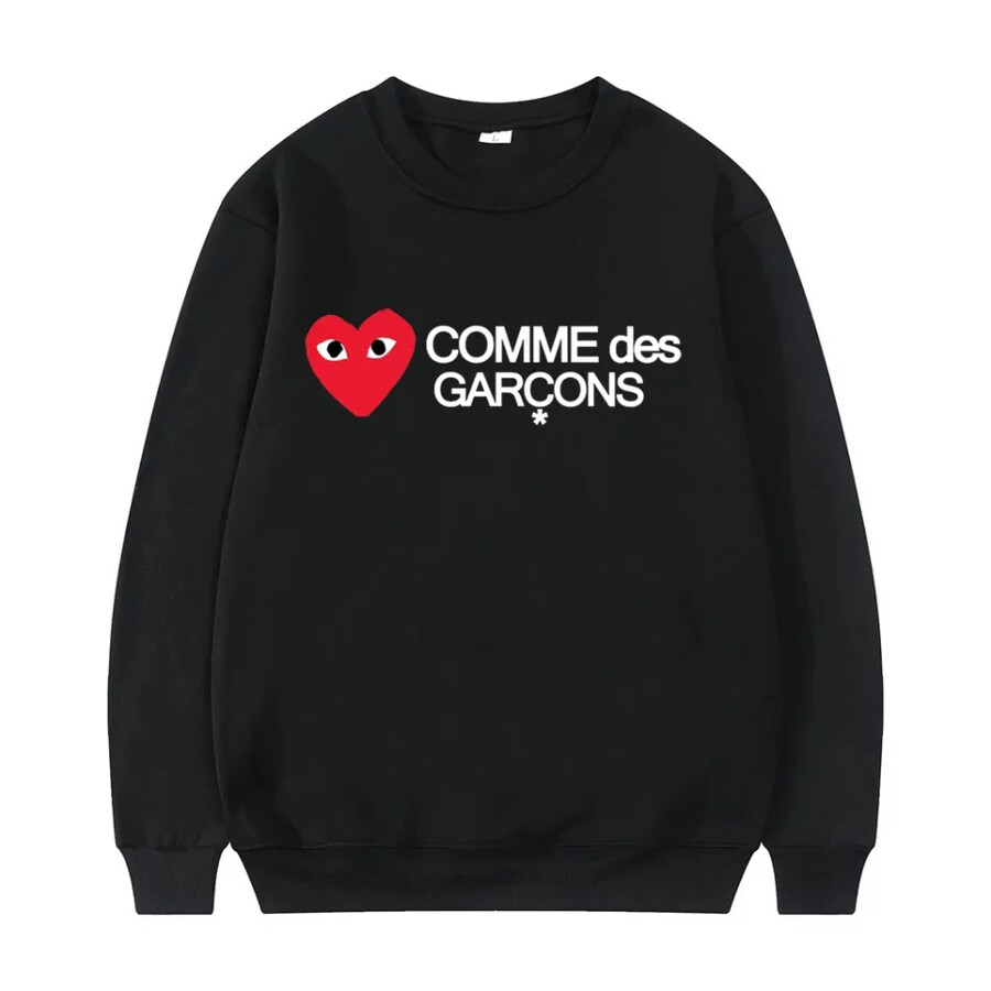 comme des garcons letter logo sweatshirt