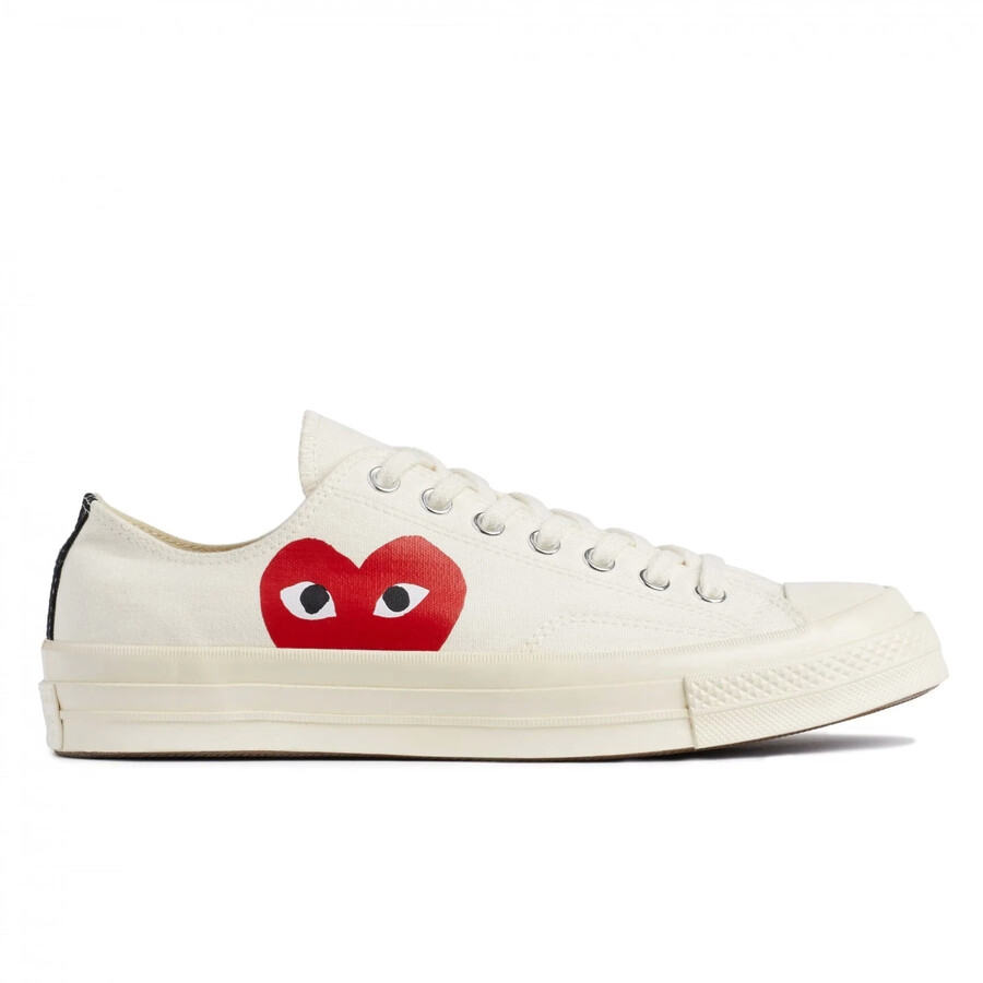 comme des garcons play x converse chuck 70 low white