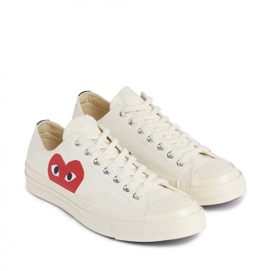 comme des garcons play x converse chuck 70 low white