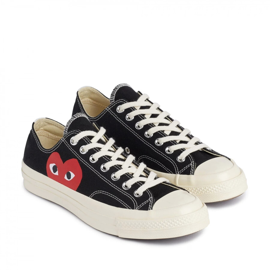 converse big heart low top black