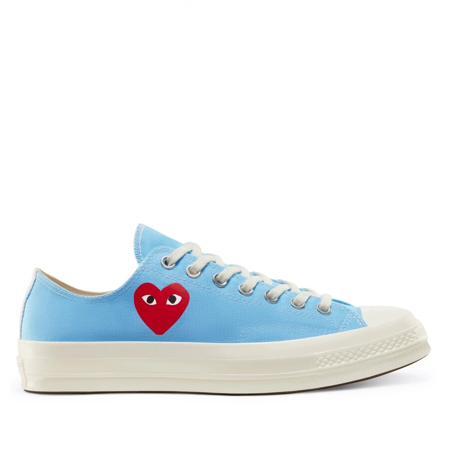 cdg converse spring low top blue