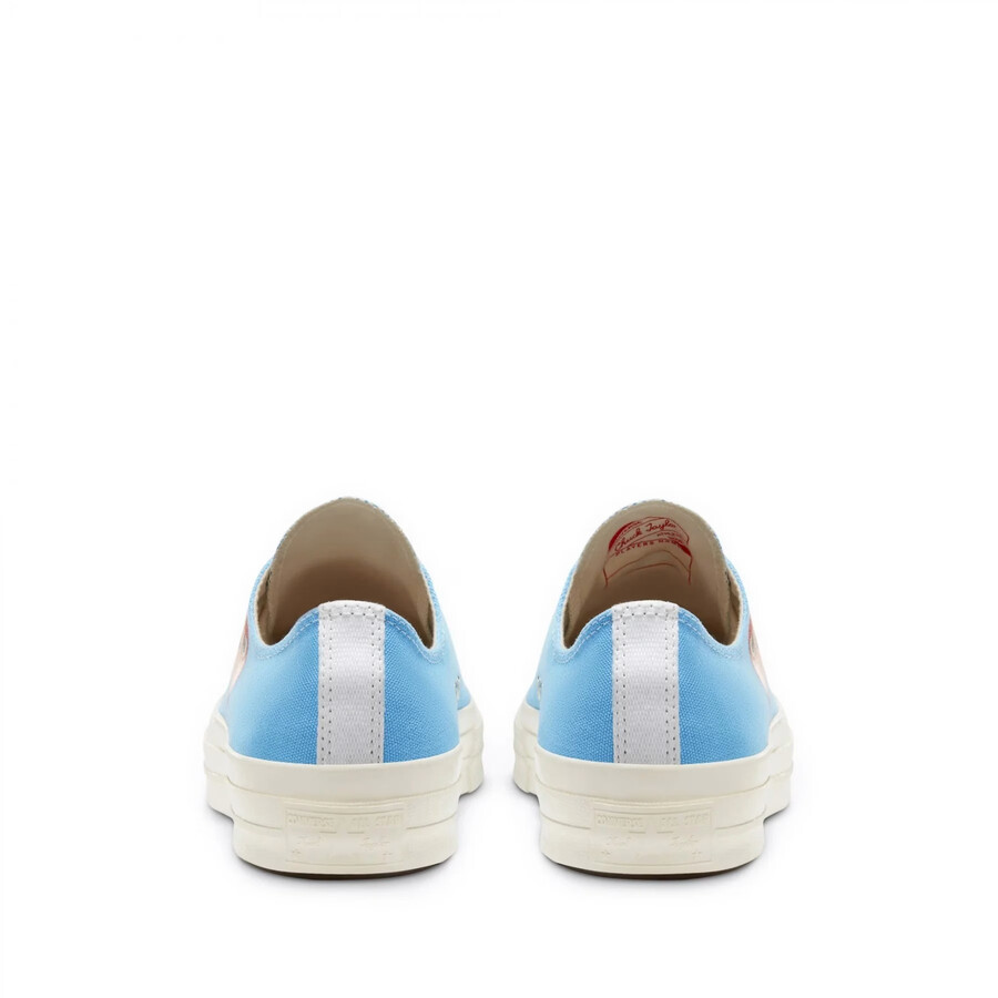 cdg converse spring low top blue