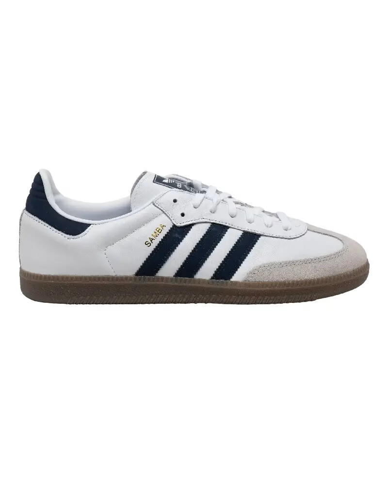 comme des garcons adidas samba white navy