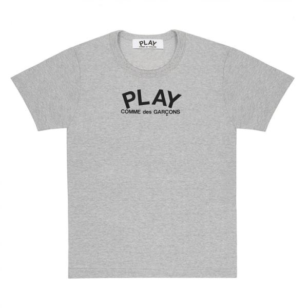 play t-shirt black small logo and heart on back