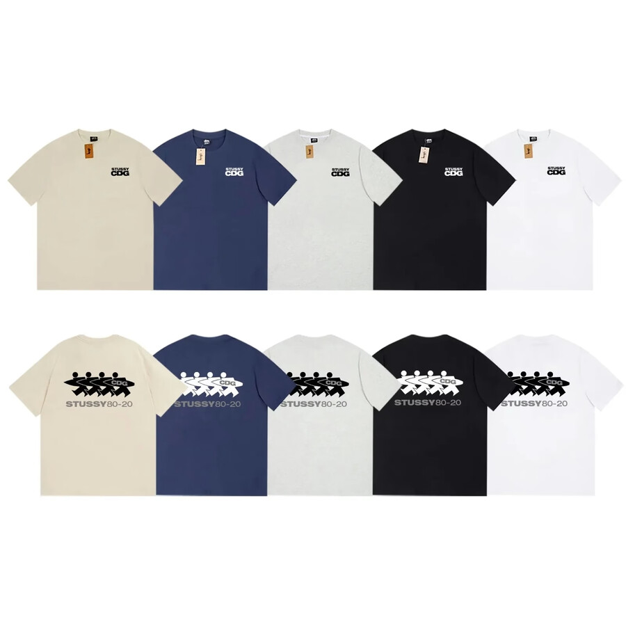 stussy x cdg surfman t shirt collection