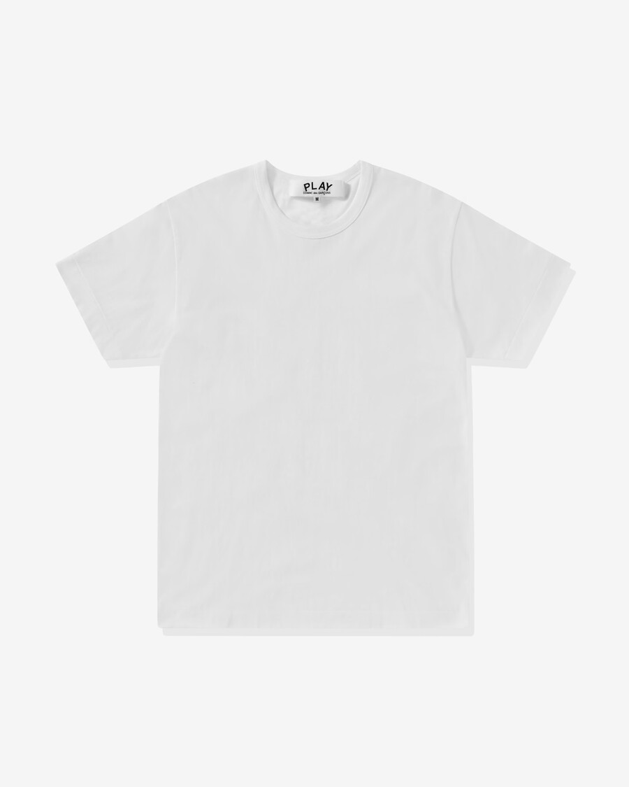 play 8211 unisex reverse black heart t-shirt 8211 white