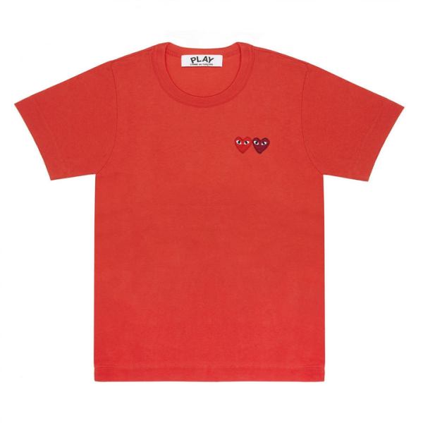 play basic t-shirt two emblems red