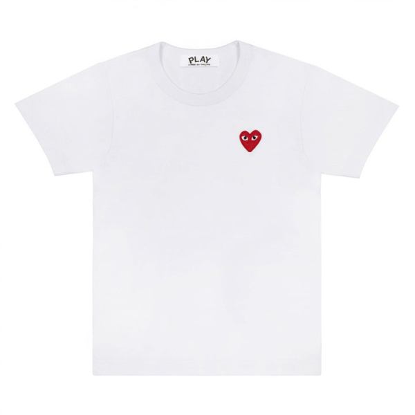play basic t-shirt red emblem white