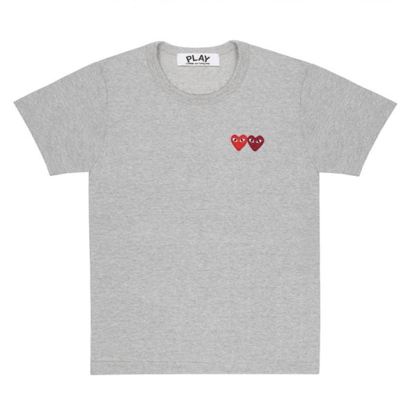 play basic t-shirt two emblems grey