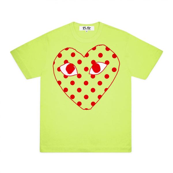 play red spotted heart screenprint t-shirt spring series