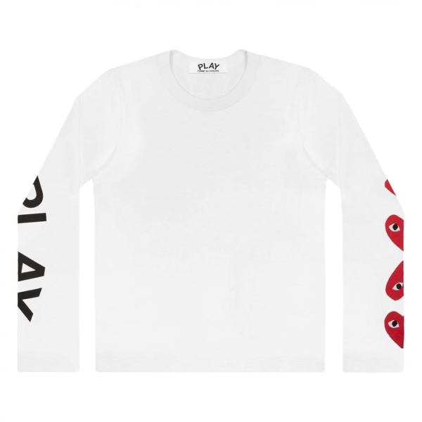 play ls printed logos t-shirt